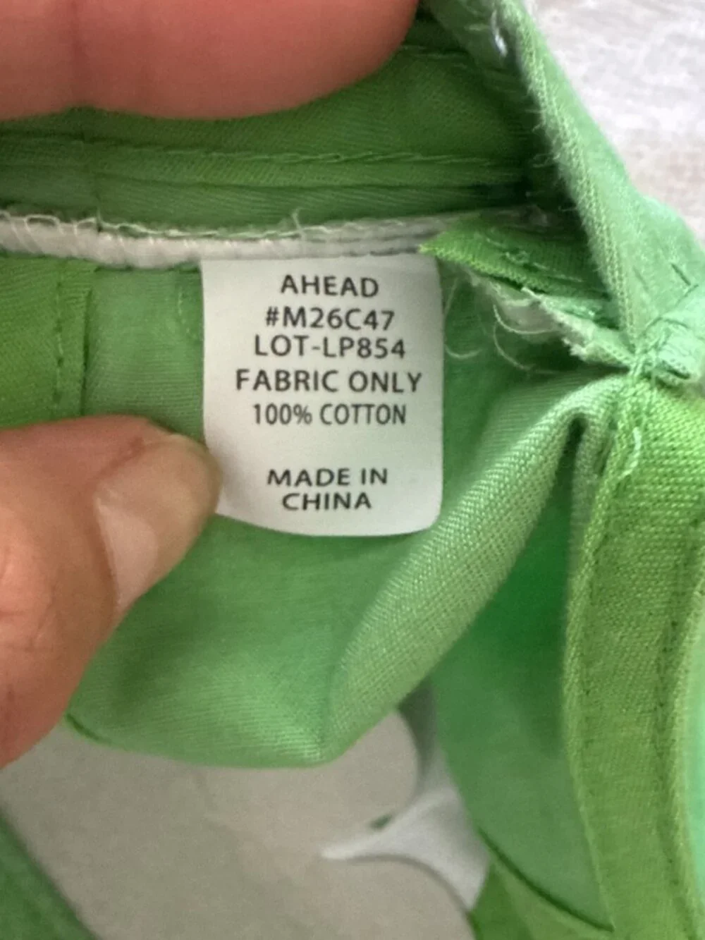 NWT Masters 2026 Ahead Augusta National Golf Green Adjustable Hat Cap One Size